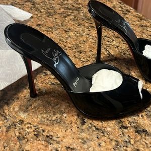 Christian Louboutin Heels - Black, Size 37, New Never Worn